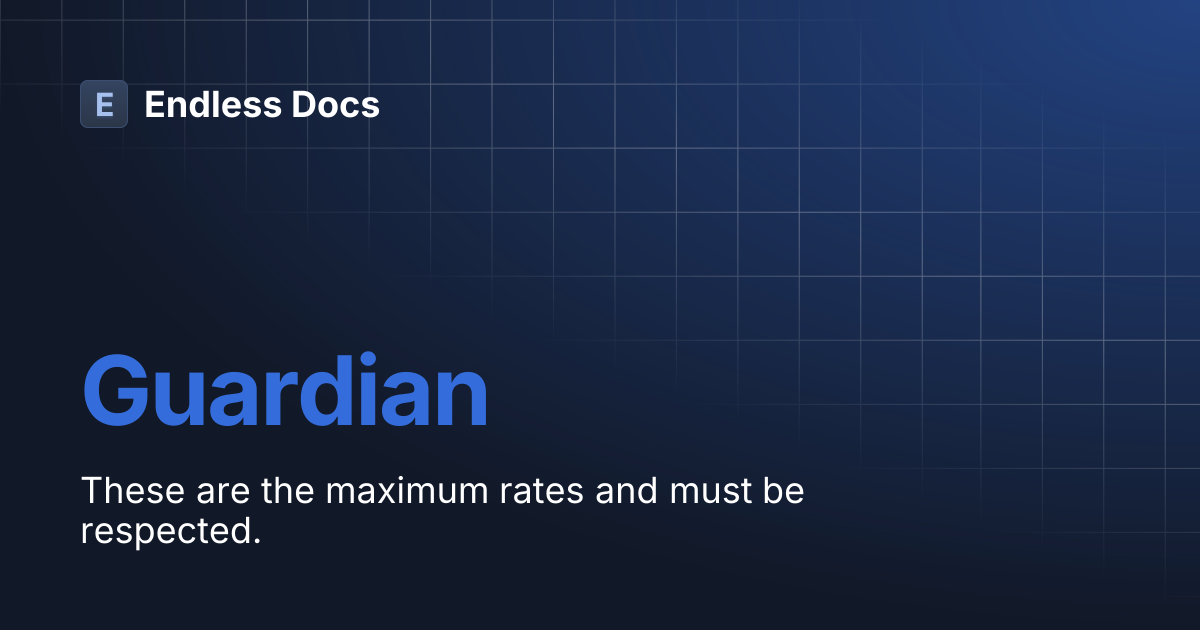 Guardian | Endless Docs